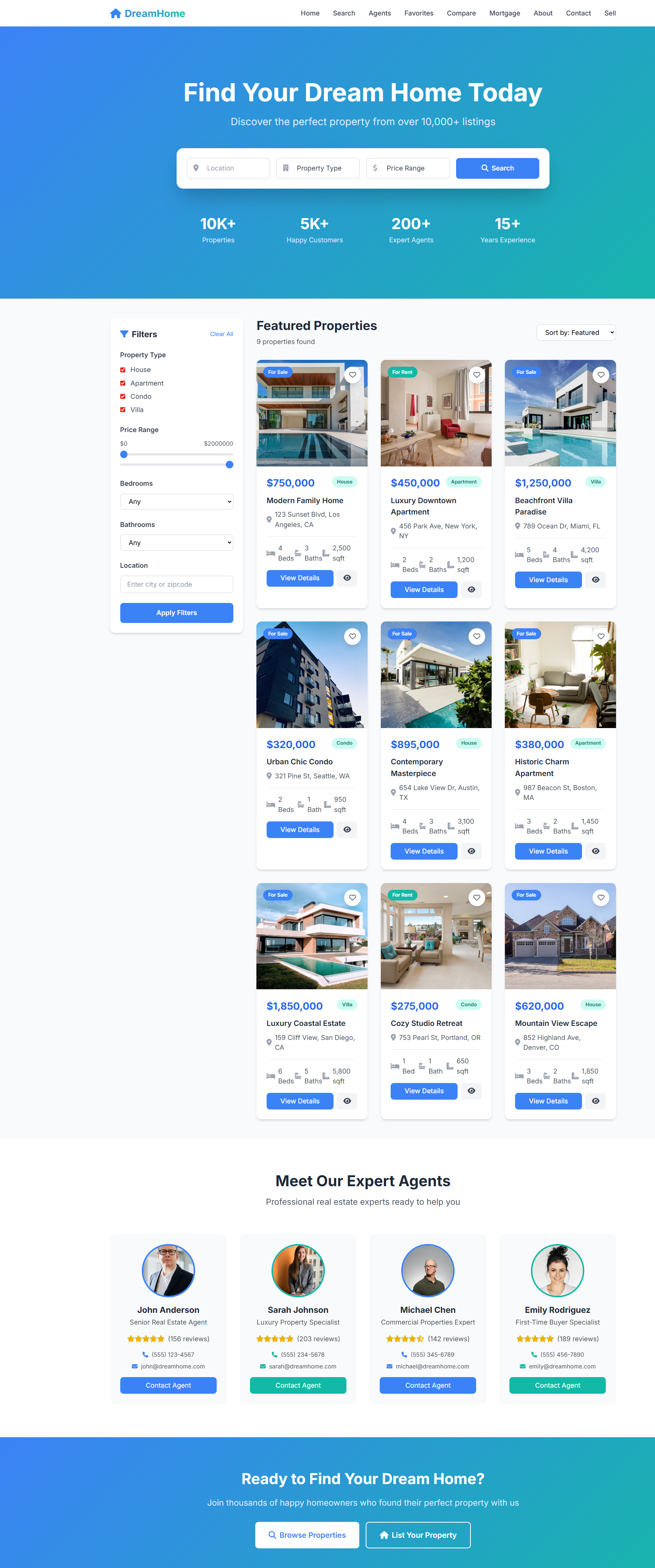 Real Estate Marketplace Platform